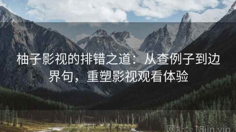 柚子影视的排错之道：从查例子到边界句，重塑影视观看体验